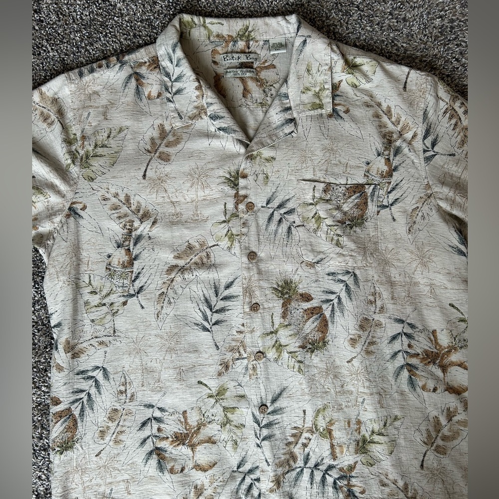 Batik Bay Men’s Machine Washable 100% silk dadcore shirt size XXL - Picture 2 of 9